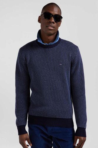 Pull Col Rond En Laine Et Coton Marine Coupe Regular - Eden Park - Modalova