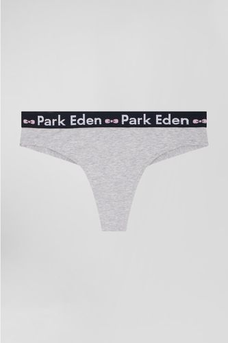 Tanga en jersey de coton stretch gris - Eden Park - Modalova