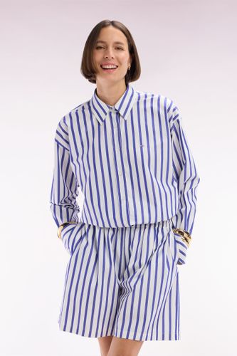 Chemise En Coton Blanche À Rayures Coupe Oversized - Eden Park - Modalova