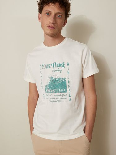 T-shirt motif placé - coton biologique - Cyrillus - Modalova