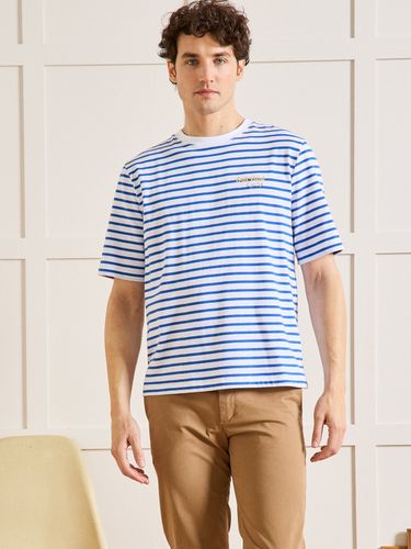 T-shirt rayé relax fit coton biologique - Cyrillus - Modalova