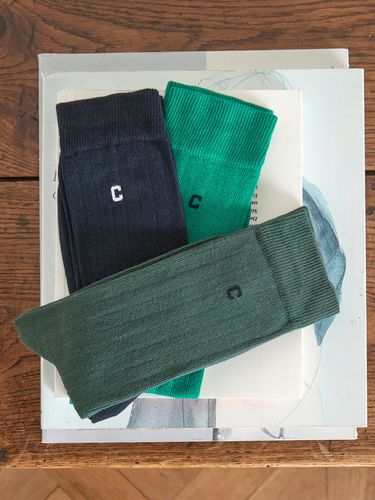 Chaussettes unies - lot de 3 paires - Cyrillus - Modalova