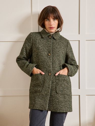 Manteau court twill mouliné femme - Cyrillus - Modalova