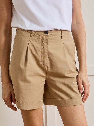 Short chino coton et lin femme - Cyrillus - Modalova