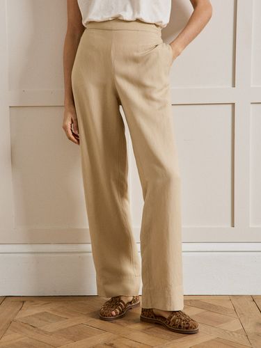 Pantalon droit lin et viscose Lina - Cyrillus - Modalova
