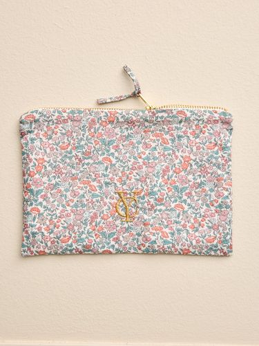 Pochette brodée en tissu Liberty - Vente Solidaire - Cyrillus - Modalova