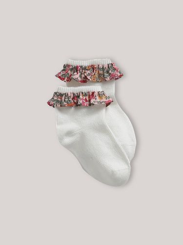 Chaussettes avec volant en tissu Liberty Bébé - Cyrillus - Modalova