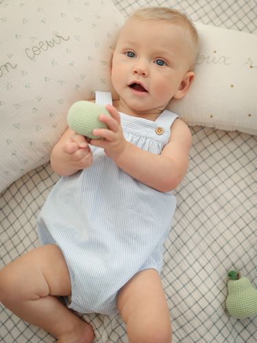 Barboteuse en seersucker Bébé - Cyrillus - Modalova