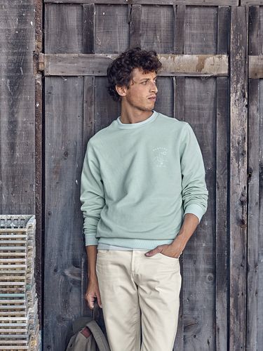 Sweat uni motif placé homme - Cyrillus FR - Modalova