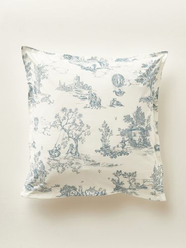 Taie d'oreiller percale de coton Esprit Toile de Jouy"" - Cyrillus - Modalova