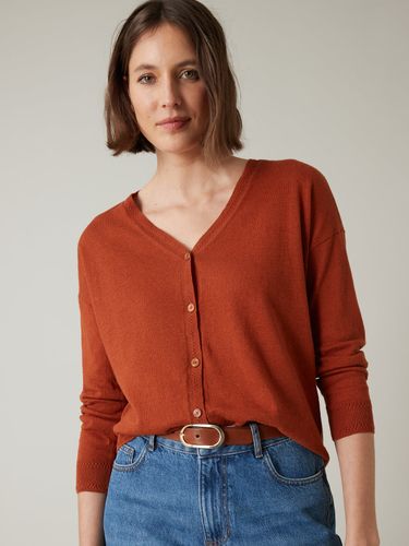 Cardigan femme en lin et coton - Cyrillus FR - Modalova