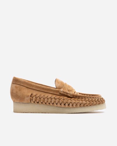 Wallabee Loafer Weave shoes 41,5 - Tan Suede - CLARKS ORIGINALS - Modalova