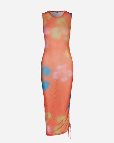 Summer Dress L - Tangarine Flower Aop - Oval Square - Modalova