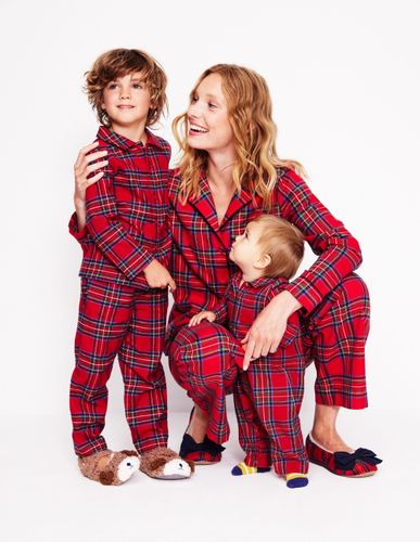 Pyjama tissé-Carreaux rouges - Boden - Modalova