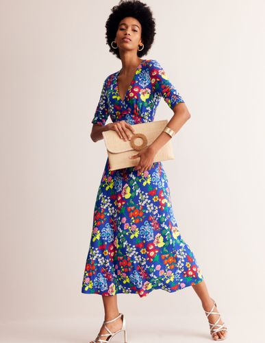 Robe midi style 40s Rebecca en jersey - Boden - Modalova