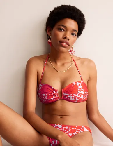 Haut de bikini avec détail en U- pétard, motif Gardenia Swirl - Boden - Modalova