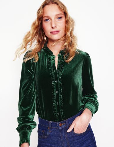 Chemise Caroline en jersey de velours-Clairière - Boden - Modalova