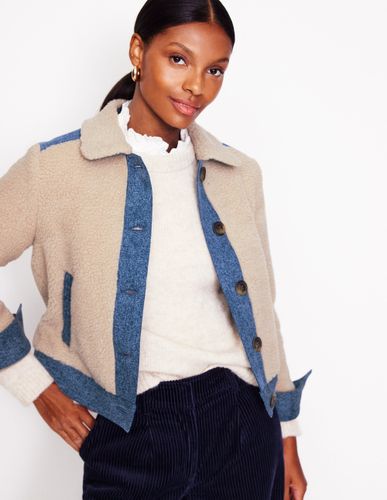 Veste en borg mélangé Femme Boden - Boden - Modalova