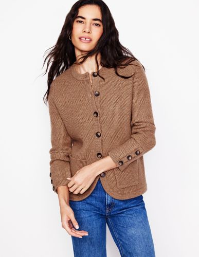 Gilet à maille texturée- praline - Boden - Modalova