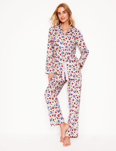 Pantalon de pyjama en satinette de coton - Boden - Modalova