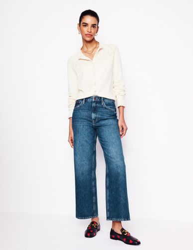 Jean droit court taille haute-Vintage moyen - Boden - Modalova