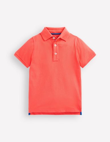 Polo en piqué-CORAIL CHAUD (17-1656 TCX) - Boden - Modalova