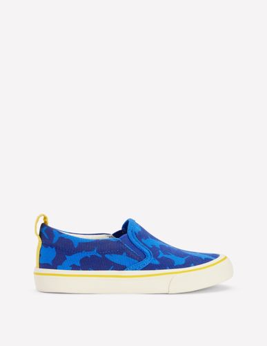 Chaussures à enfiler en toile-Requins bleu marine universitaire - Boden - Modalova