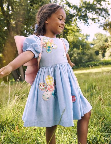 Robe Madeline tissée-Appliqué patchwork floral - Boden - Modalova