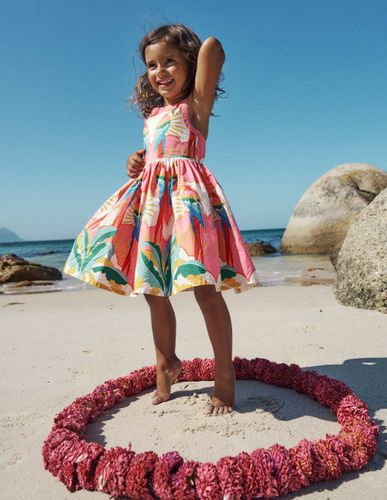 Robe Harlow avec détails au dos-Motif perroquet multi - Boden - Modalova