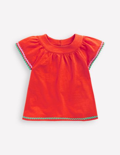 Joli top à détails-Rouge pétard - Boden - Modalova