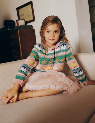 Cardigan Edie à motif jacquard-Motif jacquard Pâques - Boden - Modalova