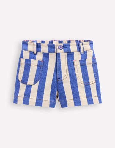 Short à poches plaquées-Bleu orion/ivoire - Boden - Modalova