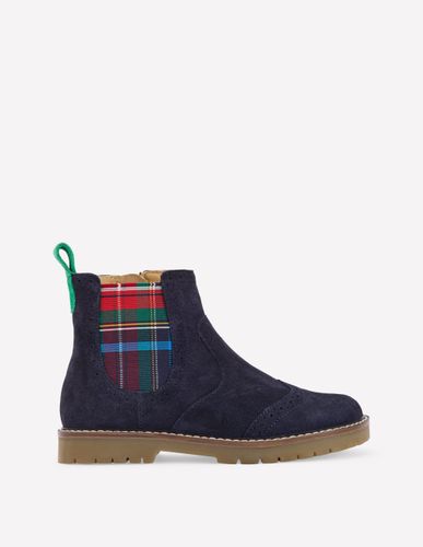 Bottines Chelsea en daim-Daim bleu marine universitaire - Boden - Modalova