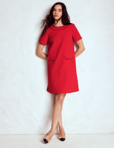 Robe droite Evita en coton-Rouge coquelicot - Boden - Modalova