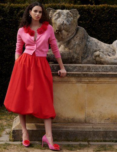 Jupe boule midi-Rouge coquelicot - Boden - Modalova