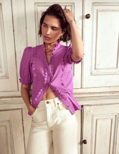Blouse féminine en coton-Violet digital pourpre - Boden - Modalova