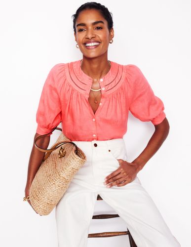 Top Bea en lin-Rose azalée - Boden - Modalova