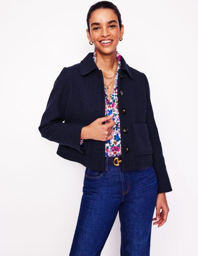 Veste trapèze Knightsbridge-Bleu Marine, Petits Pois - Boden - Modalova