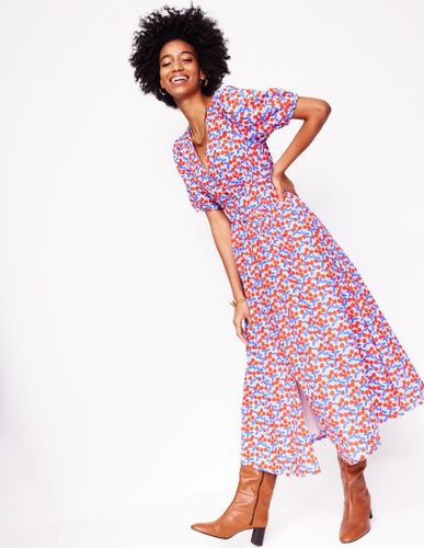 Robe midi Lillian en coton-Rose craie, cascade de cerises - Boden - Modalova