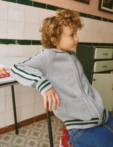 Garçons Pull élégant à fermeture zippée en Taille 6-7 ans - Boden - Modalova