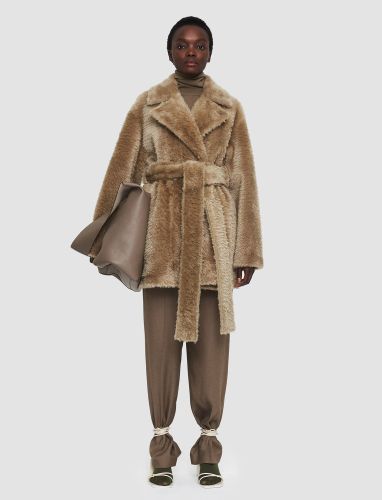 Textured Shearling Clery Coat - Regular / 40 - Joseph - Modalova