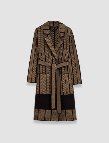 Chevron Jacquard Knitted Coat - Regular / XS - Joseph - Modalova