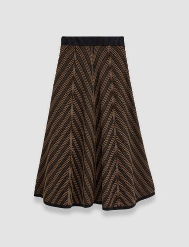 Chevron Ribbed Skirt - L - Joseph - Modalova