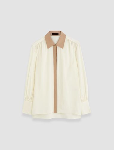 Evora Silk Crepe de Chine Colour Block Blouse - 36 - Joseph - Modalova