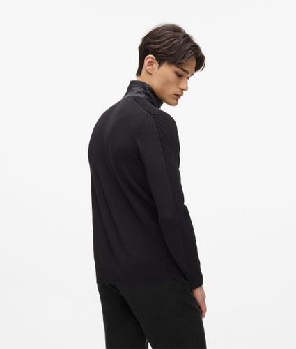 Veste En Maille À Fermeture Zippée, , , Taille: L - Karl Lagerfeld - Modalova