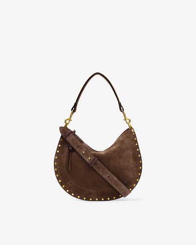 Sac Oskan Soft Zip En Cuir Velours - Isabel Marant - Modalova