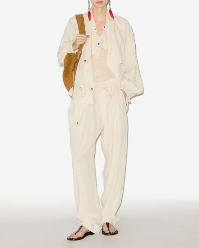 Pantalon Hectorina - Écru - Taille 40 - Isabel Marant - Modalova