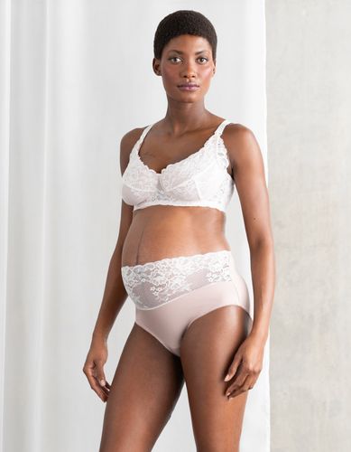 Culotte de maternité en dentelle, à mi-ventre - Seraphine - Modalova