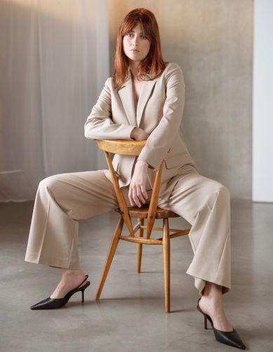 Pantalon de travail de maternité coupe ample - Seraphine - Modalova