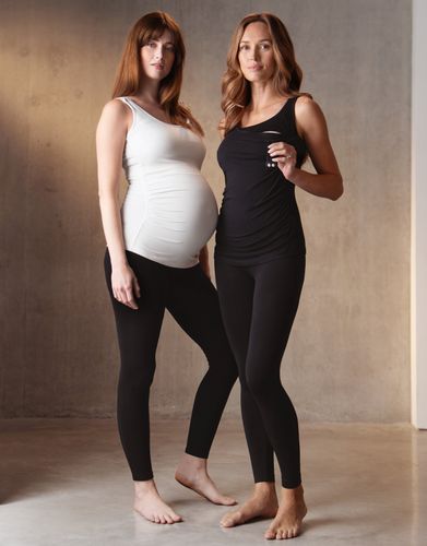 Lot de 2 hauts grossesse et allaitement - Blanc/Noir - Seraphine - Modalova